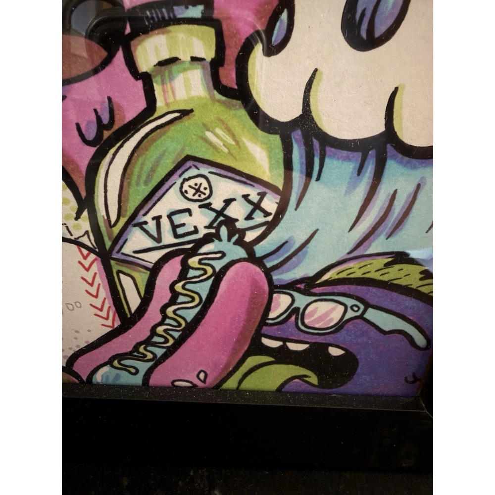 Vexx Eye Doodle Limited Edition Print Signed 89/100 Framed 14x18 Pop Art Street - Picture 3 of 8